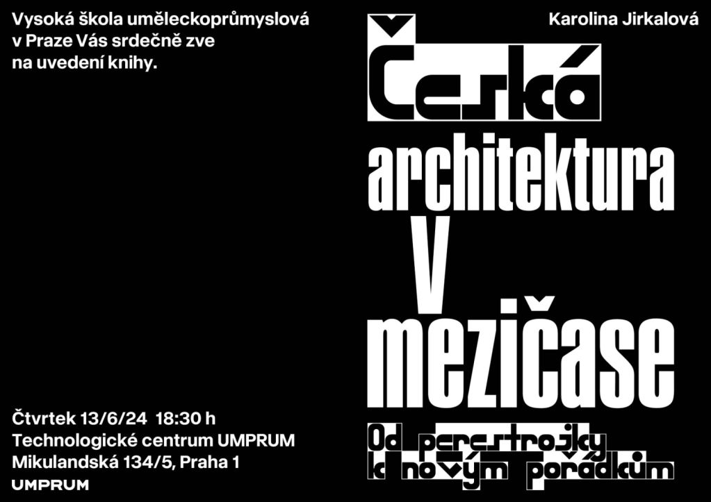 Uvedení knihy Česká architektura v mezičase