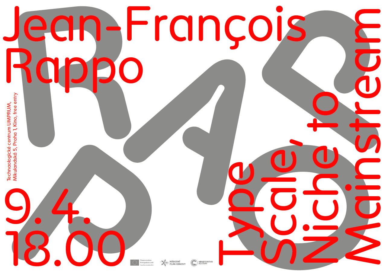 JEAN-FRANÇOIS RAPPO - TYPE SCALE, NICHE TO MAINSTREAM