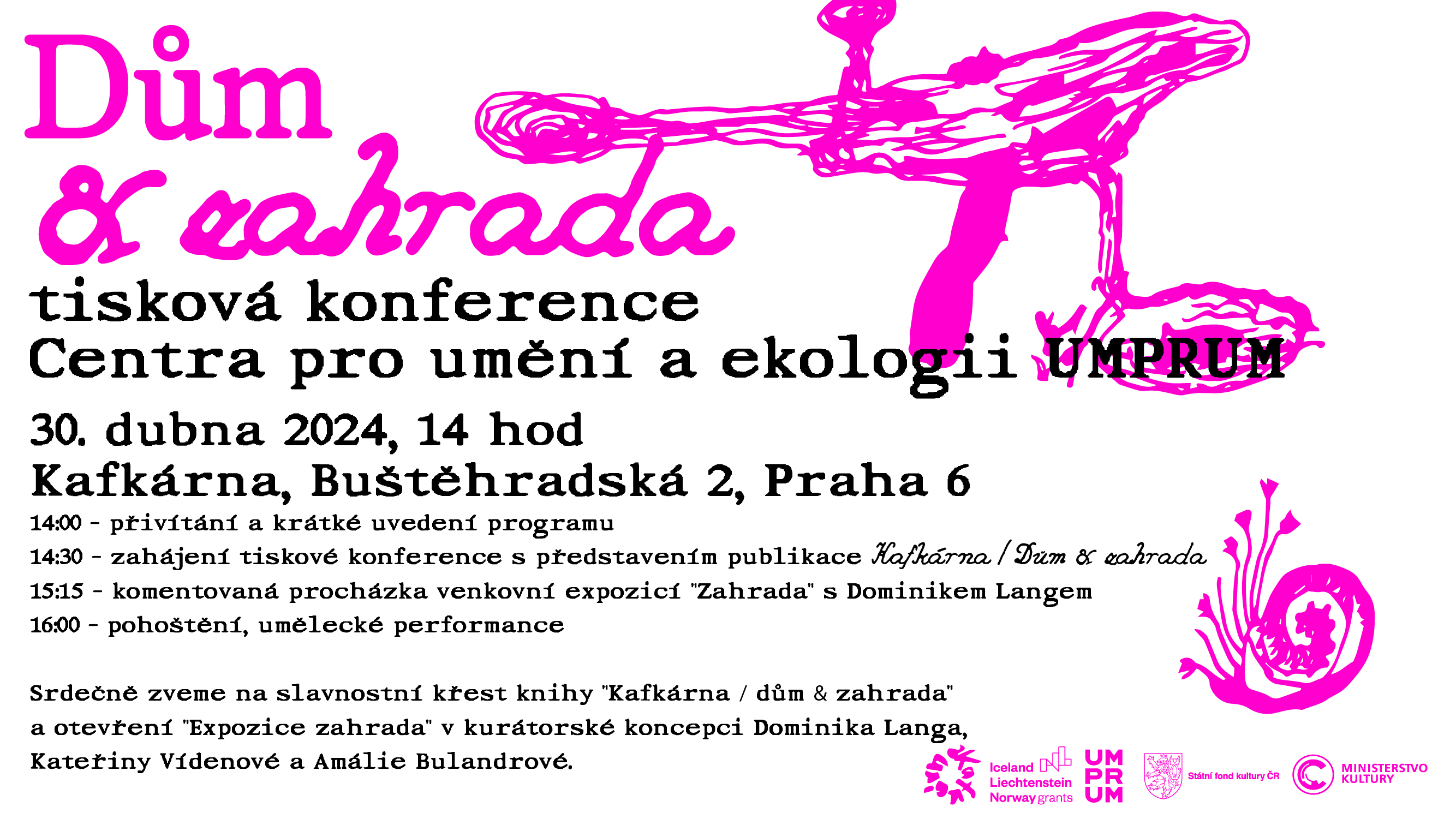 Tisková konference a uvedení knihy Kafkárna / Dům & zahrada