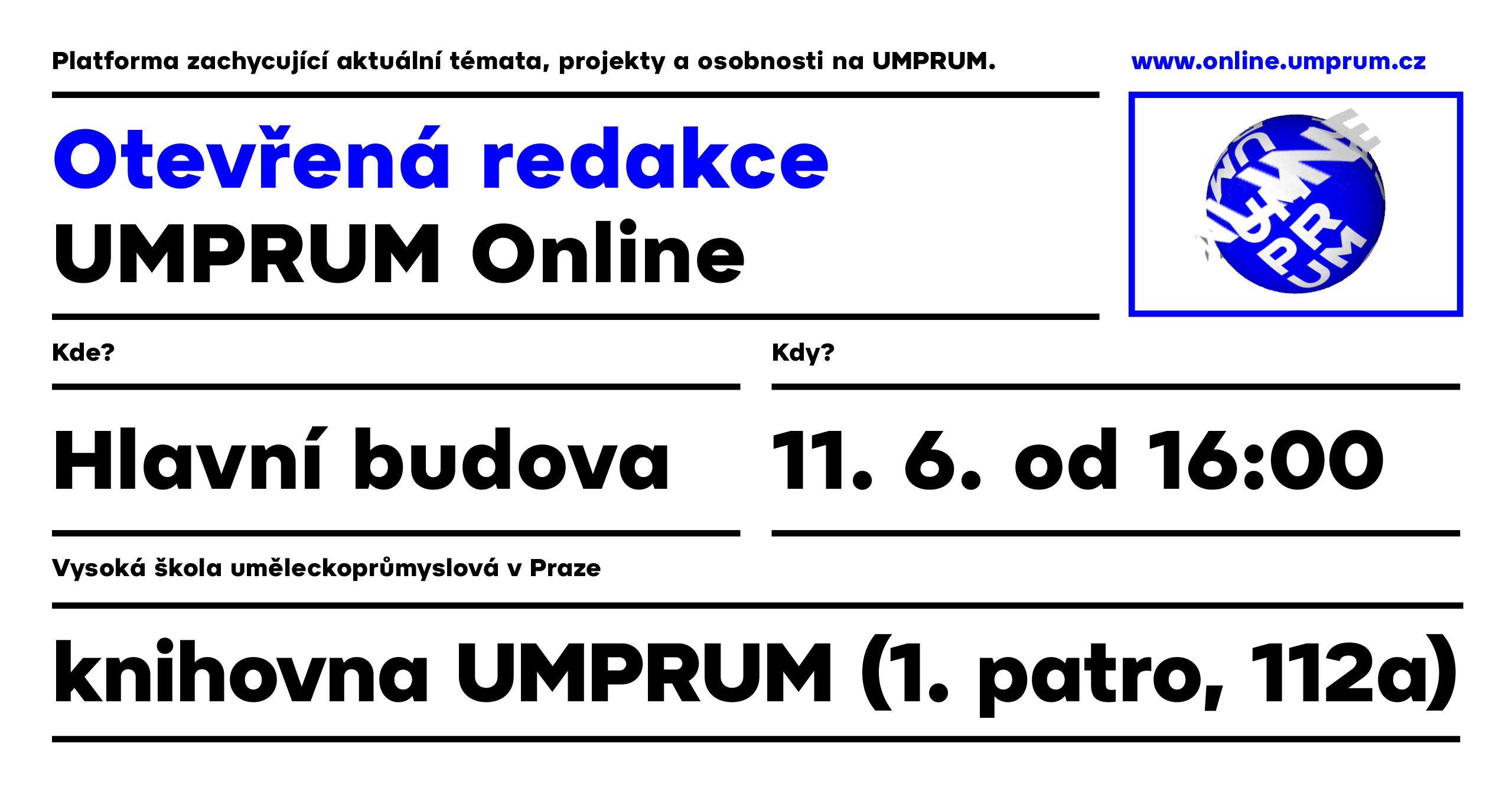 Otevřená redakce UMPRUM Online 11. 6. 2024