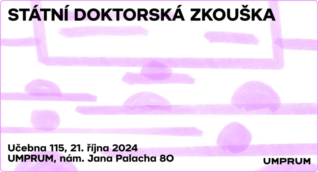 Pozvánka na státní doktorskou zkoušku